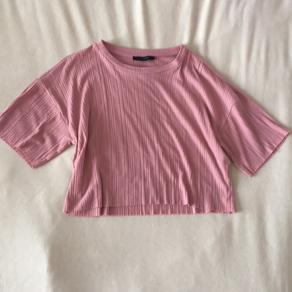 raw cut crop top